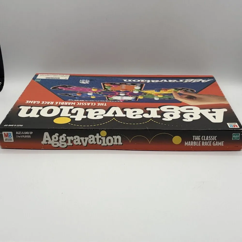 Aggravation The Classic Marble Race Game Milton Bradley Vintage 1999 Complete